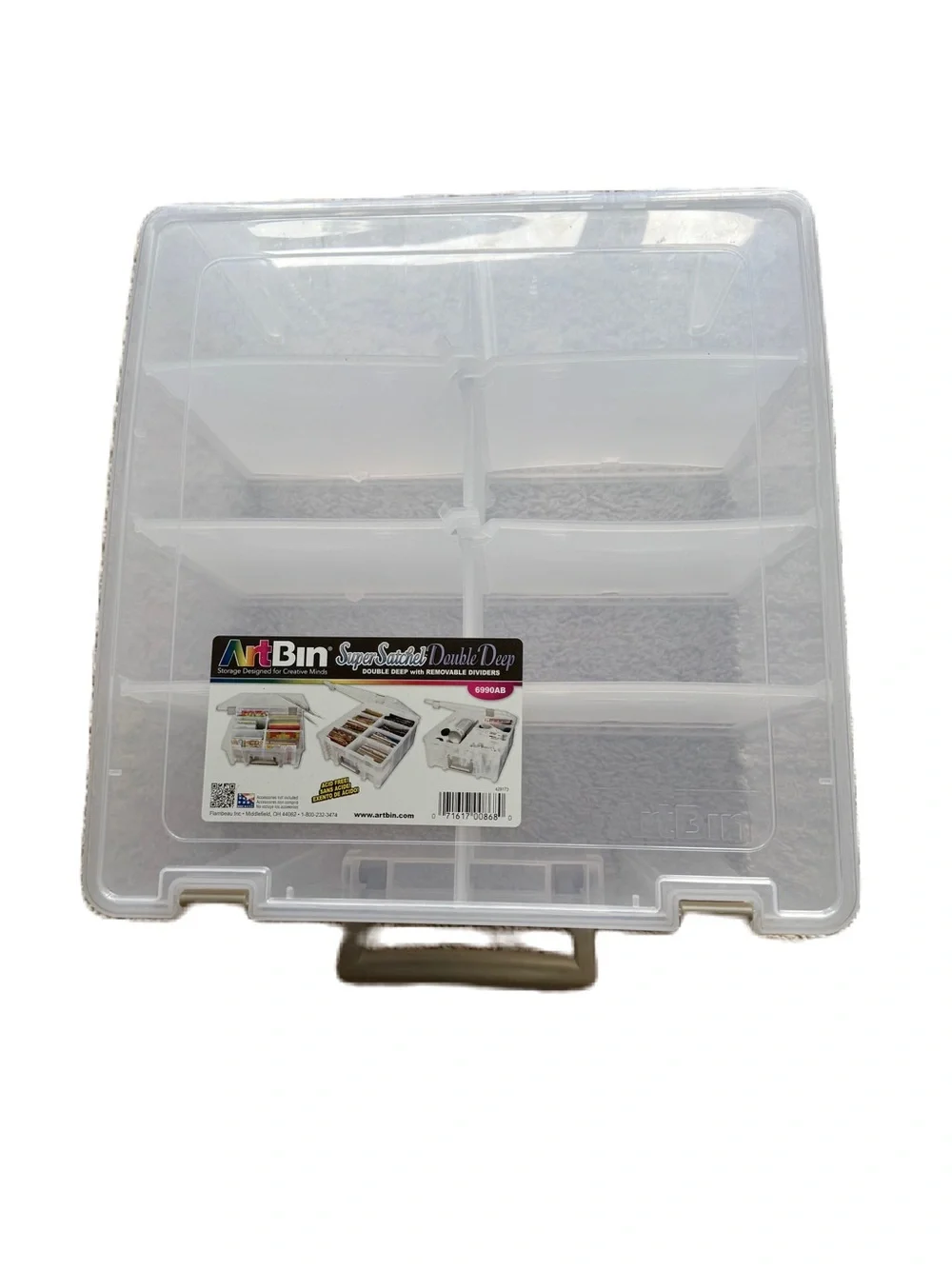 Clear Double Deep Storage Box - Clear